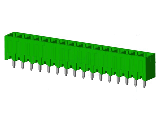 Connector: ontkoppelbare terminal strip; contact; mannelijk Connector: ontkoppelbare terminal strip; contact; mannelijk